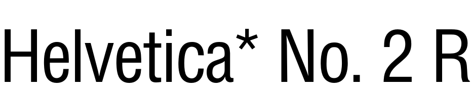 Helvetica* No. 2 Roman Polices Telecharger